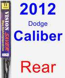 Rear Wiper Blade for 2012 Dodge Caliber - Vision Saver