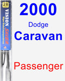 Passenger Wiper Blade for 2000 Dodge Caravan - Vision Saver