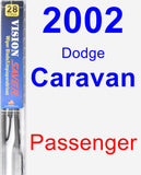 Passenger Wiper Blade for 2002 Dodge Caravan - Vision Saver