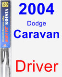 Driver Wiper Blade for 2004 Dodge Caravan - Vision Saver