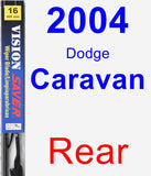 Rear Wiper Blade for 2004 Dodge Caravan - Vision Saver