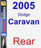 Rear Wiper Blade for 2005 Dodge Caravan - Vision Saver
