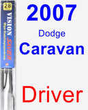 Driver Wiper Blade for 2007 Dodge Caravan - Vision Saver