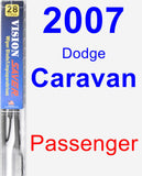 Passenger Wiper Blade for 2007 Dodge Caravan - Vision Saver