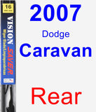 Rear Wiper Blade for 2007 Dodge Caravan - Vision Saver