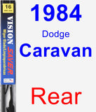 Rear Wiper Blade for 1984 Dodge Caravan - Vision Saver