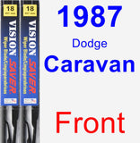 Front Wiper Blade Pack for 1987 Dodge Caravan - Vision Saver