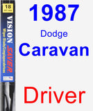 Driver Wiper Blade for 1987 Dodge Caravan - Vision Saver