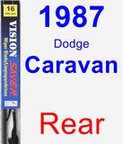 Rear Wiper Blade for 1987 Dodge Caravan - Vision Saver