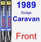 Front Wiper Blade Pack for 1989 Dodge Caravan - Vision Saver