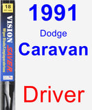 Driver Wiper Blade for 1991 Dodge Caravan - Vision Saver