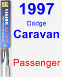 Passenger Wiper Blade for 1997 Dodge Caravan - Vision Saver