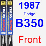 Front Wiper Blade Pack for 1987 Dodge B350 - Vision Saver