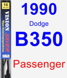 Passenger Wiper Blade for 1990 Dodge B350 - Vision Saver