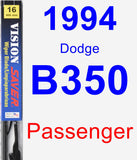 Passenger Wiper Blade for 1994 Dodge B350 - Vision Saver