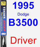 Driver Wiper Blade for 1995 Dodge B3500 - Vision Saver