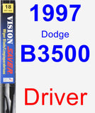Driver Wiper Blade for 1997 Dodge B3500 - Vision Saver