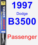 Passenger Wiper Blade for 1997 Dodge B3500 - Vision Saver