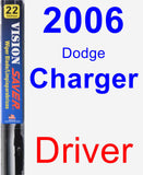Driver Wiper Blade for 2006 Dodge Charger - Vision Saver