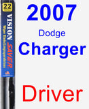 Driver Wiper Blade for 2007 Dodge Charger - Vision Saver