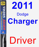 Driver Wiper Blade for 2011 Dodge Charger - Vision Saver