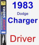 Driver Wiper Blade for 1983 Dodge Charger - Vision Saver