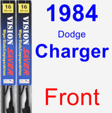 Front Wiper Blade Pack for 1984 Dodge Charger - Vision Saver