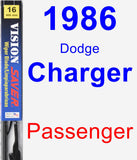 Passenger Wiper Blade for 1986 Dodge Charger - Vision Saver