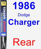 Rear Wiper Blade for 1986 Dodge Charger - Vision Saver