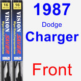 Front Wiper Blade Pack for 1987 Dodge Charger - Vision Saver