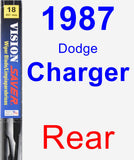 Rear Wiper Blade for 1987 Dodge Charger - Vision Saver