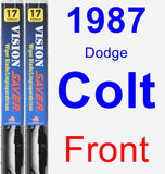 Front Wiper Blade Pack for 1987 Dodge Colt - Vision Saver