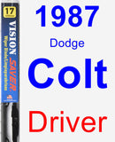Driver Wiper Blade for 1987 Dodge Colt - Vision Saver