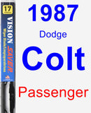 Passenger Wiper Blade for 1987 Dodge Colt - Vision Saver
