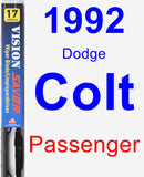Passenger Wiper Blade for 1992 Dodge Colt - Vision Saver