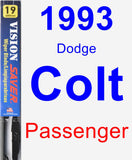 Passenger Wiper Blade for 1993 Dodge Colt - Vision Saver