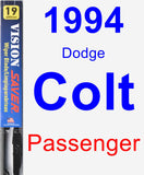Passenger Wiper Blade for 1994 Dodge Colt - Vision Saver