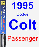 Passenger Wiper Blade for 1995 Dodge Colt - Vision Saver