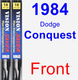 Front Wiper Blade Pack for 1984 Dodge Conquest - Vision Saver