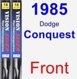 Front Wiper Blade Pack for 1985 Dodge Conquest - Vision Saver