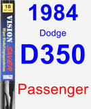 Passenger Wiper Blade for 1984 Dodge D350 - Vision Saver