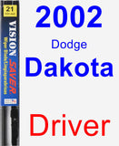 Driver Wiper Blade for 2002 Dodge Dakota - Vision Saver