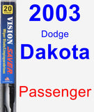 Passenger Wiper Blade for 2003 Dodge Dakota - Vision Saver