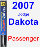 Passenger Wiper Blade for 2007 Dodge Dakota - Vision Saver