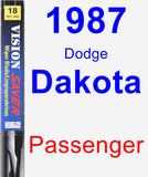 Passenger Wiper Blade for 1987 Dodge Dakota - Vision Saver