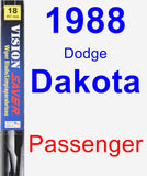 Passenger Wiper Blade for 1988 Dodge Dakota - Vision Saver