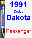 Passenger Wiper Blade for 1991 Dodge Dakota - Vision Saver