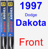 Front Wiper Blade Pack for 1997 Dodge Dakota - Vision Saver