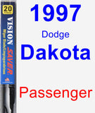 Passenger Wiper Blade for 1997 Dodge Dakota - Vision Saver
