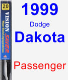Passenger Wiper Blade for 1999 Dodge Dakota - Vision Saver